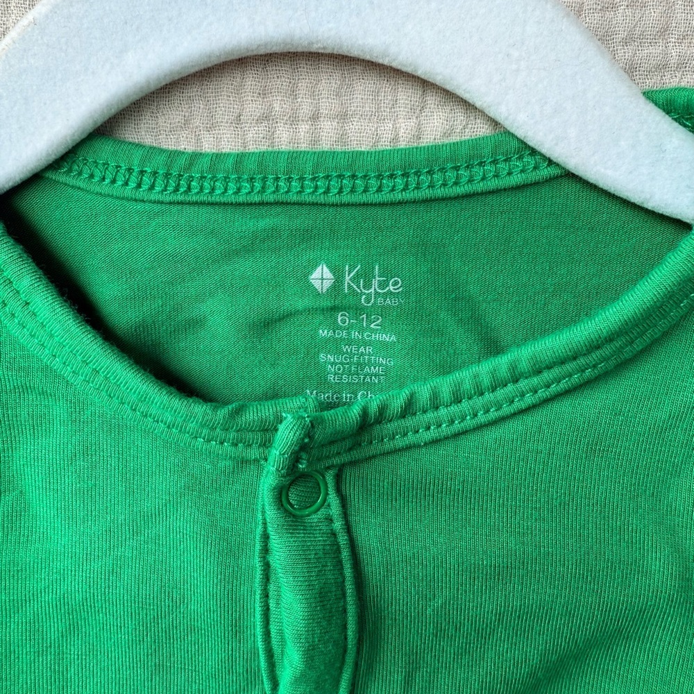 Kyte Baby Sleeveless Bodysuit in Fern 6-12m - Picture 2 of 5